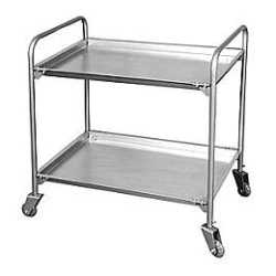 Trolley for transporting food and collecting dishes, trays, tableware, type TSP