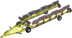 Universal soil tillage machine with ring-spur rollers UPA-KKSH-21