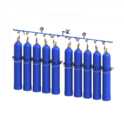 Oxygen bypass ramp for ten cylinders RPK-10