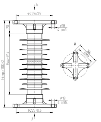Insulator OSK 10-110-B05-2 UHL1