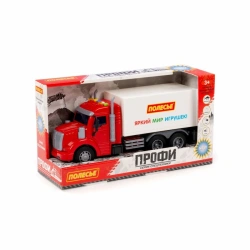 "Profi", inertial van-car (with light and sound) (red-white) (in a box), Item No. 93455