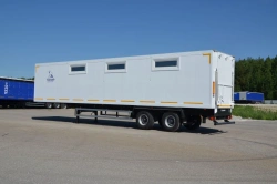 Isothermal semi-trailer of Tonar 974605 model with axles of TONAR models: 90422, 90424, 90431.