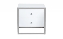 Bedside cabinet on metal frame