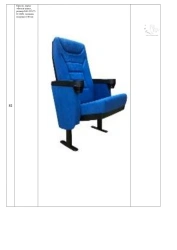 Armchair, brand "Forward Cinema", size:540*660*990 mm (W*H*H), seat cushion thickness 110 mm