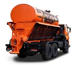 Combined sweeping machine R-43118 (type 503218 on the basis of KAMAZ 43118-A5, 43118-50, 43118-RR, 43118-RS chassis)