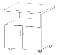 Cabinet for office equipment