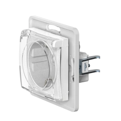 CADUCEUS ALING PRESTIGE Flush-mounted socket outlet with grounding without blinds with cover with plastic base 16A, 250V~, white