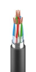 Cable for signalling and interlocking with copper conductors, with polyethylene insulation, in plastic sheath, mark KSiBG-E