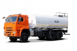 Tank truck for transportation of food liquids (technical water) ??? 4680A9-20 on chassis KAMAZ 65225-53, 65225-54, 65225-RT