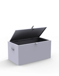 Metal army casket, size 380x725x425 mm