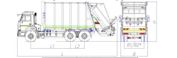 Garbage truck of special model MK-4549-07