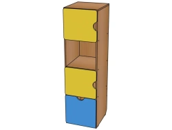 Shelving unit K-A1 from the set Andreika / SZh18