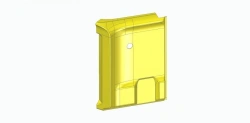 Front partition inner lower partition panel