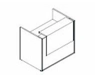 Straight reception desk. (School furniture brand "Interior" series "TDI School")