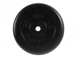 MB-PltB26-20 Standard rubber disc, black, 26 mm, 20 kg