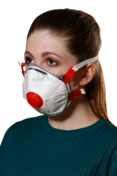 Filtering mask for protection against aerosols with additional protection against vapours and gases "Respirator "SPIRO-313AE" FF