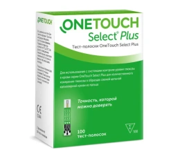 One Touch Select® Plus 100 test strips.