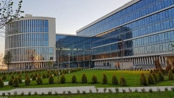 Low-emission soft-coated sheet solar protection glass of the Stopray Blue Vision-50T on Clearvision trade mark, thickness 6mm