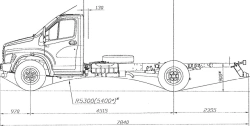 Chassis, Modification C41R33, Diesel Engine Euro-5, MKPP (OP RU K-RU.RU00.0000009.?6)