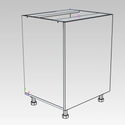 Lower kitchen cabinet with 1 door
