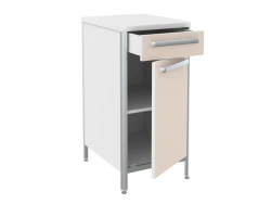 Stationary laboratory cabinet TL-2 from the set of general hospital furniture "LABROMED-3" according to TU 9452-009-13305037-200