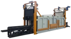 Electric furnace pusher quenching unit for heat treatment, model STZA