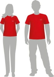Men's T-shirts with "Symbol" marking made of synthetic jersey.