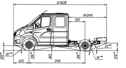 Chassis Gazelle NEXT, Modification A22R22, Diesel engine G31 , N1
