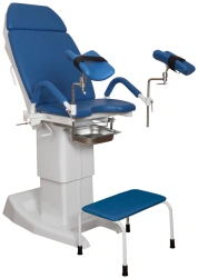Gynaecological chair KG-6-2 according to TU 9452-043-07614107-2007 and removable parts for it: kneepads, arm rests, basin, tripo