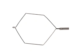 Polypectomy loop hexagonal for flexible endoscopes for 2.8 mm channel, length 2400 mm
