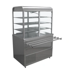 Refrigerated table with display case Lira-Profi SOEP-V/LP (1120x705(1030)x1700(1720) mm, stainless steel, 220V)