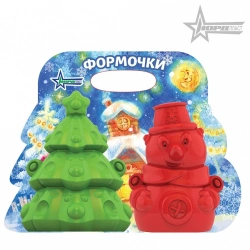 Christmas Tree and Snowman snow moulds