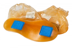 Special additional plastic footwear for protection against radioactive contamination: Covers-N with anti-slip inserts