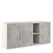 Low cupboard 3 leaves with niche B-tone