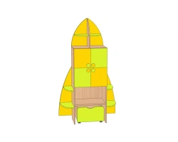Rocket" toy wall for children SI-RA