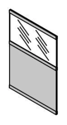Filling with laminated fibreboard/acrylic wallets