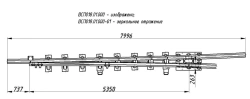 FRAMEWAY WITH STRIKE of P65 type 1/6 (project VSP018.01.01.000/-01)