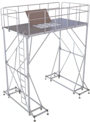 Mobile aluminium tank maintenance platform PSA-3858-1300
