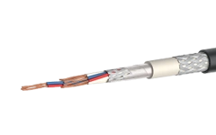 Ship communication cable of SSPCEVEVng(A)-HF grade with silanol cross-linked polyethylene insulation, with shielded conductors o