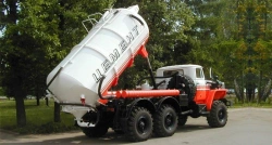 Tank truck for bulk materials BCM-50 on KAMAZ chassis (volume 8 m3)