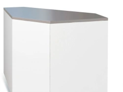 Counter P2629 "Tair UB" non-cooled cash desk, internal angle