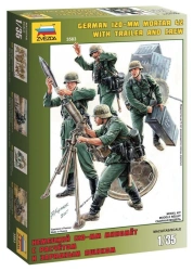 Assembled model "German 120-mm mortar with formation",