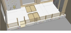 Multifunctional transformable complex for preschool groups "Garage"