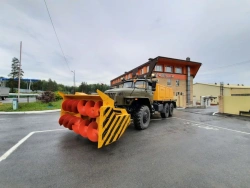 Snowplough auger-rotor snowplough SSR-1 model 001-SA-00-21 on chassis URAL 4320-41