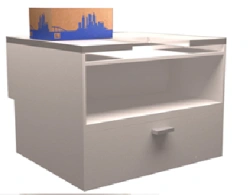 Parcel counter-barrier "Barrier MGN C+", mark "SPEKTR LLC".