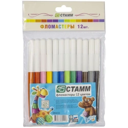 Crayons "Merry Toys", 12 colours, washable, bag, europodweight