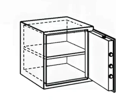 Low metal cupboard RM 06/04