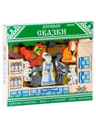 Constructor "Fairy Tales" "Forest Fairy Tales - The Wolf and the Seven Goats, The Hare's Cabin, The Fox and the Crane" (35 piece