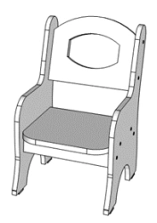 Children's chair (adjustable/non-adjustable)