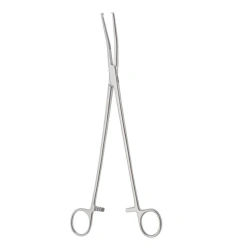 TZ-01-275-28 Medical clamp with tooth, curved, 280 mm